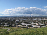 On a clear day, visitors can see for miles from the parks.  Here, L.A.'s Wilshire Corridor is in the distance.