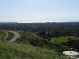 Looking west, visitors can see Santa Monica and the Pacific Ocean.